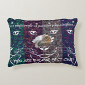 アシ数々のスカラーのピクセル猫 アクセントクッション (正面)