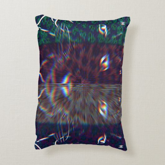 アシ数々のスカラーのピクセル猫 アクセントクッション (裏面(縦))