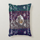 アシ数々のスカラーのピクセル猫 アクセントクッション (正面(垂直))