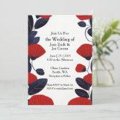 アジはっきりしたアモダン・シック・結婚式招待状 招待状 (スタンド正面)