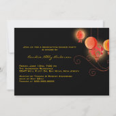 アジアちょうちんの写真の卒業生の2013年の発表 招待状 (裏面)