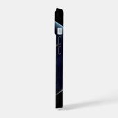アジアとオーストラリアの夜の街の光 iPhone 15ケース (左側面)