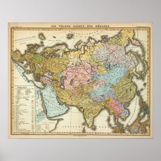 アジアとヨーロッパの人々 ポスター (正面)