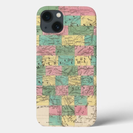 アジアのアセンブリ地図 Case-Mate iPhoneケース (裏面)