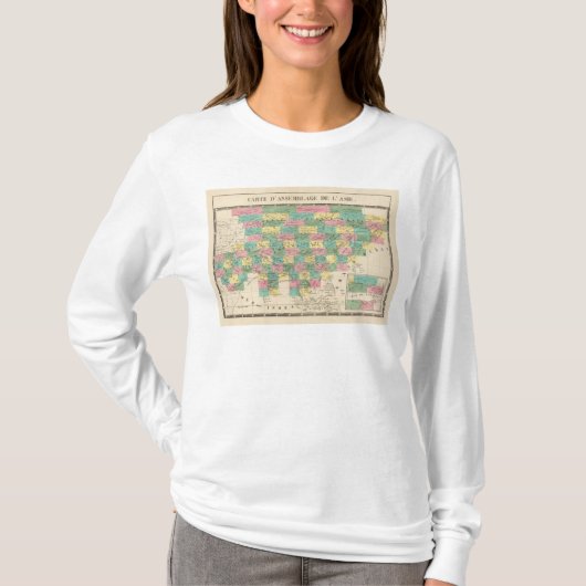 アジアのアセンブリ地図 Tシャツ (正面)