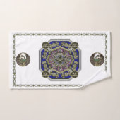 アジアのアールデコ伝統的宝石 バスタオルセット (ハンドタオル)