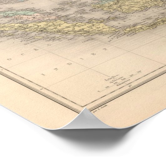 アジアのインドシナ諸島 ポスター (角)