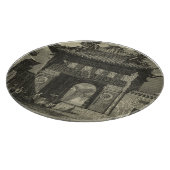 アジアのインペリアル寺院(白黒) カッティングボード (角)