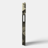 アジアのインペリアル寺院（白黒） Case-Mate iPhoneケース (裏面 / 右)