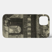 アジアのインペリアル寺院(白黒) Case-Mate iPhoneケース (裏面 (横))