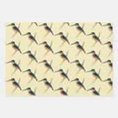 アジアのカワセミ ラッピングペーパーシート (正面)