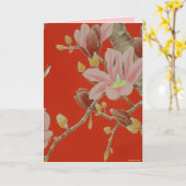 アジアのサマーカード カード (黄色い花)