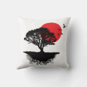 アジアのサンライズ枕 クッション (裏面)