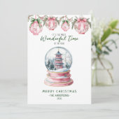 アジアのスノーグローブクリスマスの素晴らしい時間 シーズンカード (スタンド正面)
