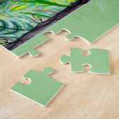 アジアのタイガーのかがみ ジグソーパズル (側面)