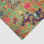 アジアのドラゴンと蝶のティッシュペーパー 薄葉紙 (詳細)