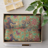 アジアのドラゴンと蝶のティッシュペーパー 薄葉紙 (ギフト)