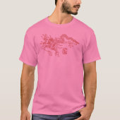 アジアのドラゴンアート Tシャツ (正面)