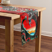 アジアのドラゴン ショートテーブルランナー (インサイチュ)