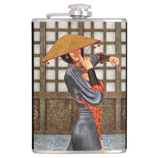 アジアのバトルウーマン フラスク (正面)
