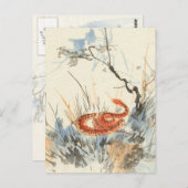 アジアのヘビヴィンテージはがき ポストカード (正面/裏面)