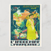 アジアのベトナムシティAnnam Hueの女性 ポストカード (正面)