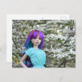 アジアのボールジョイントドール Mirodoll Mika ポストカード (正面/裏面)