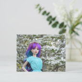 アジアのボールジョイント人形ミロドール美香 ポストカード (スタンド正面)