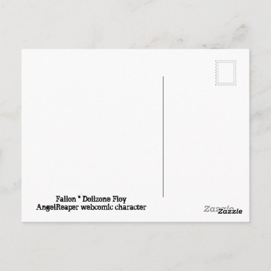 アジアのボール接合人形、ドールゾーンフロイ ポストカード (裏面)