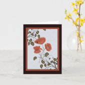 アジアのポピーのノートカード カード (黄色い花)