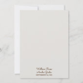 アジアのモダンフローラ中国のをバイリン結婚ガルで切り取る 招待状 (裏面)