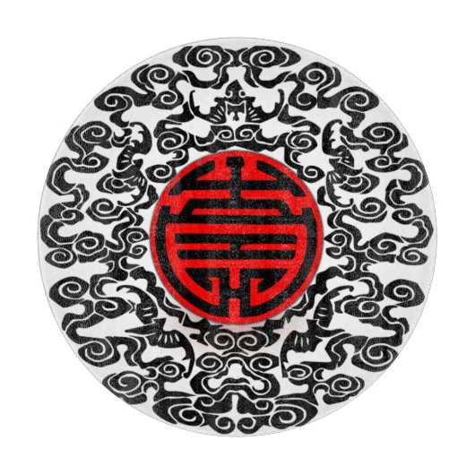 アジアのモチーフ切り板 カッティングボード (正面)