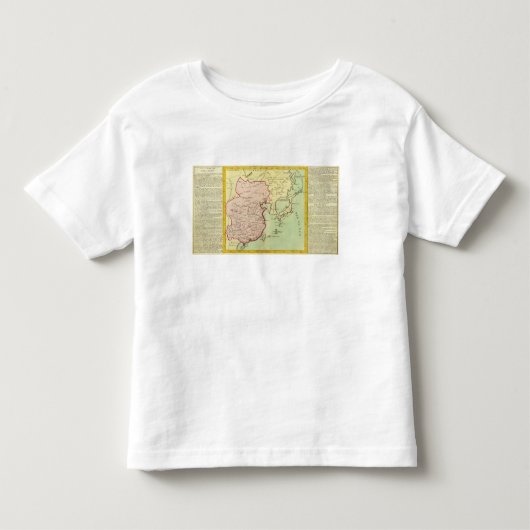 アジアの中国、日本 トドラーTシャツ (正面)