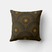 アジアの丸い羽のシームレスな金ゴールドの羽 クッション (裏面)