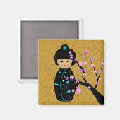 アジアの人形 マグネット (正面/裏面)