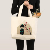 アジアの人形 ラージトートバッグ (正面(商品))
