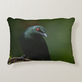 アジアの光沢のある星付きの鮮やかな赤い目 アクセントクッション