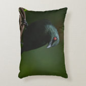 アジアの光沢のある星付きの鮮やかな赤い目 アクセントクッション (正面(垂直))