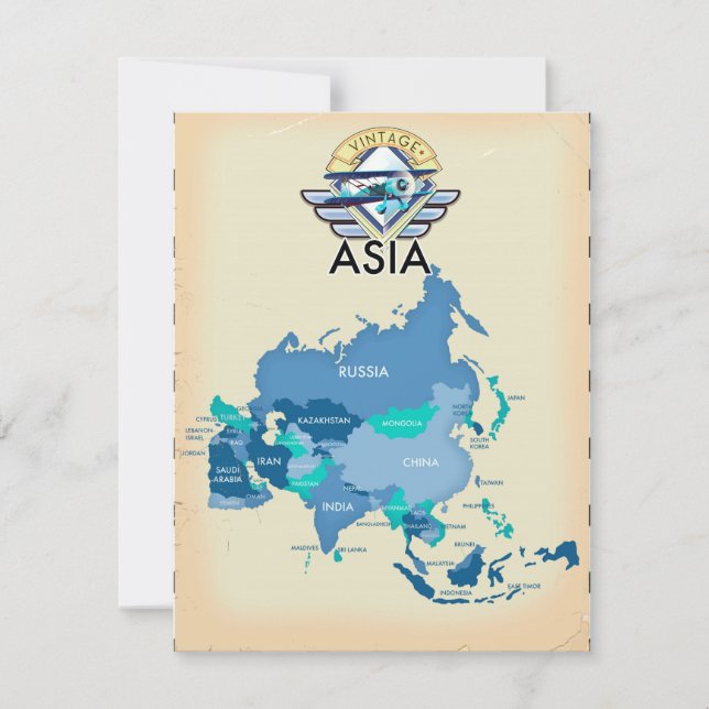 アジアの古地図 (正面)