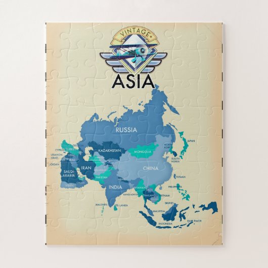 アジアの古地図 ジグソーパズル (縦)