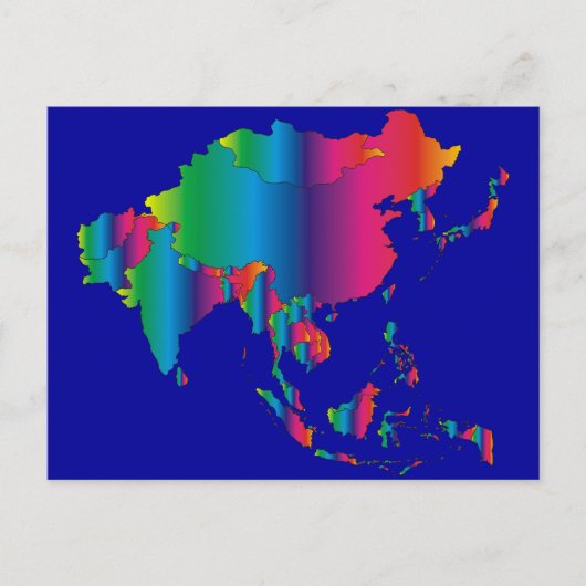 アジアの国 ポストカード (正面)
