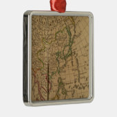 アジアの地図書の地図 メタルオーナメント (右)