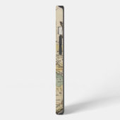 アジアの地図書の地図 iPhoneケース (左側面)