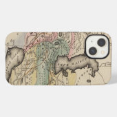アジアの地図書の地図 iPhoneケース (裏面横)