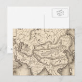 アジアの地図2 ポストカード (正面/裏面)