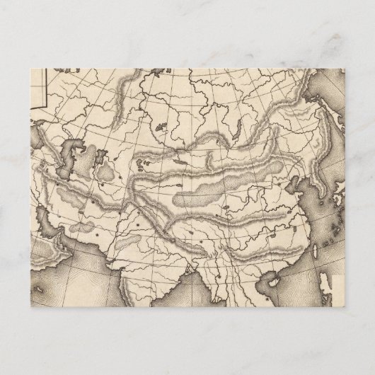 アジアの地図2 ポストカード (正面)