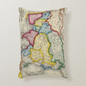 アジアの地図 アクセントクッション (正面(垂直))