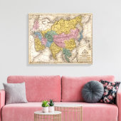 アジアの地図 キャンバスプリント (インサイチュ (リビング))