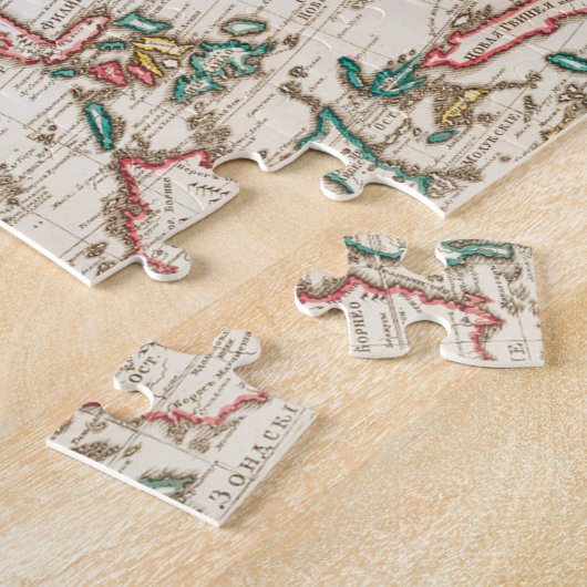 アジアの地図。ギヨームの地図と同じ ジグソーパズル (側面)