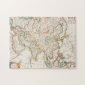 アジアの地図。ギヨームの地図と同じ ジグソーパズル (横)